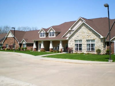 Exterior view of an assisted living facility