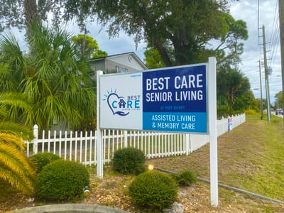 Sign for Best Care Senior Living at Port Richey