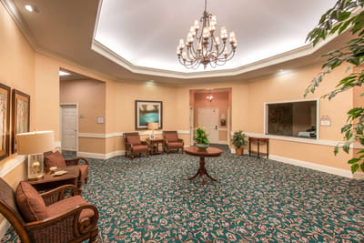 Interior common area with seating and decor