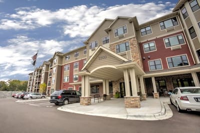 Exterior view of Cardigan Ridge Senior Living facility