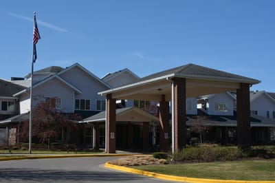 Exterior view of a senior living facility