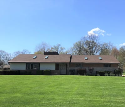 Exterior view of a senior living facility building
