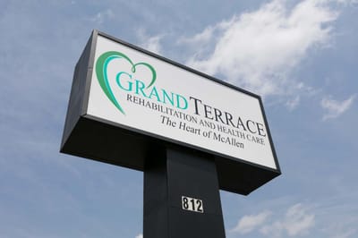Facility sign for Grand Terrace Rehabilitation and Healthcare