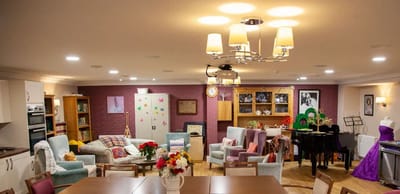 Common area with seating and decor