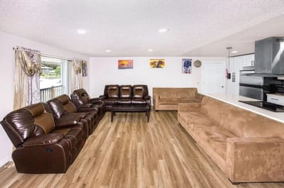 Interior lounge area with comfortable seating