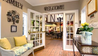 Interior view of a welcoming lobby area