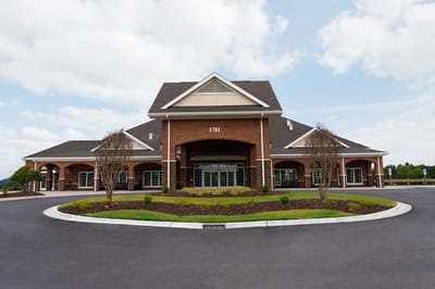 Front entrance of River Landing At Sandy Ridge