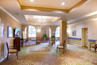 Interior view of a common area with chairs