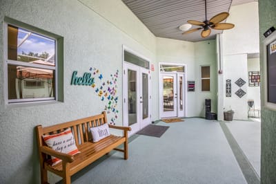 Bright common area with welcoming decor