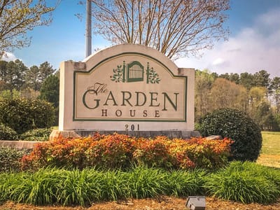 Signage for The Garden House of Anderson