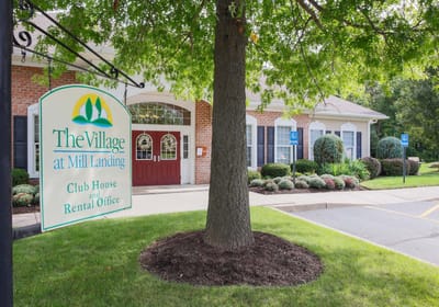 Exterior view of The Village at Mill Landing clubhouse
