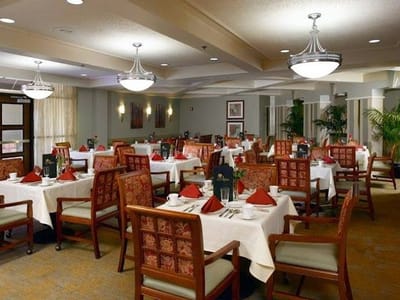 Dining room set with tables and chairs