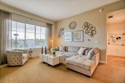 Bright and inviting common area with comfortable seating