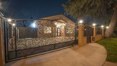 Entrance gate of Sweet Home Senior Living 2 at night