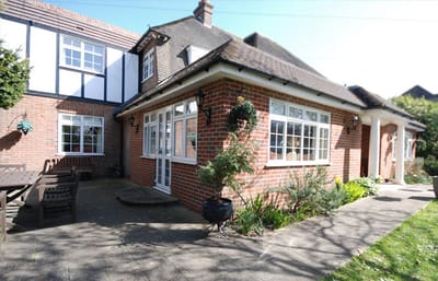 Exterior view of The Grange Care Home building