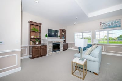 Bright common area with a cozy seating arrangement