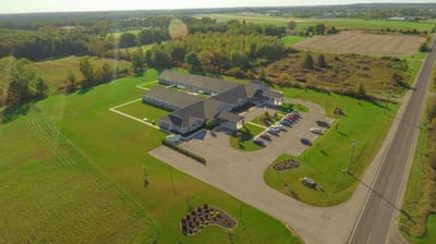 Aerial view of Howell's Care 3 facility
