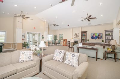 Interior common area with seating and decor