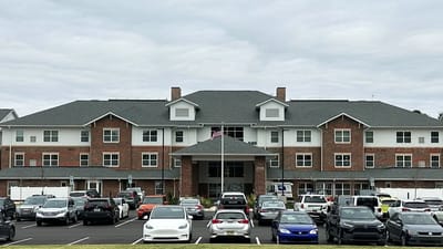 Exterior view of Carolina Pines Retirement Community building
