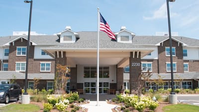 Exterior view of Greenway Square Retirement Community