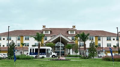 Front exterior view of Pebble Springs Retirement Community