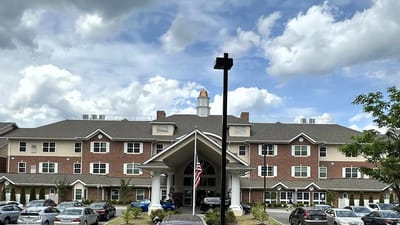 Exterior view of Tuckahoe Pines Retirement Community