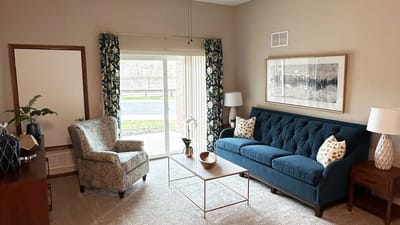 Cozy interior of a resident's living area