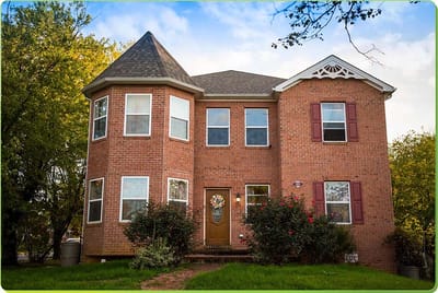 Exterior view of a charming brick building