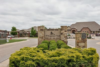 Entrance sign of Whispering Creek facility