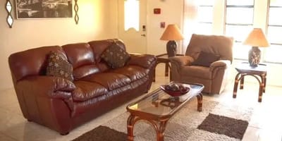 Cozy interior lounge area with comfortable seating