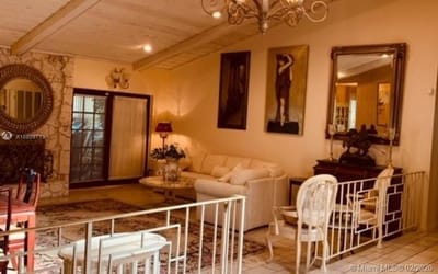 Cozy common area with seating and artwork