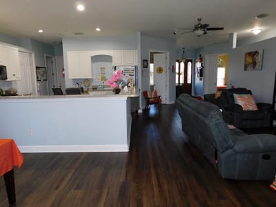 Bright interior common area with comfortable seating