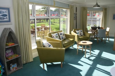 Bright and inviting lounge area with comfortable seating