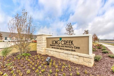 Exterior sign of Long Creek Assisted Living and Memory Care