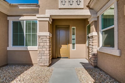 Front entrance of a senior living facility