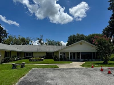 Front exterior view of Mayfield Retirement Center