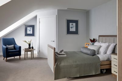Cozy private resident room with modern decor