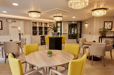 Welcoming common area with modern decor and seating