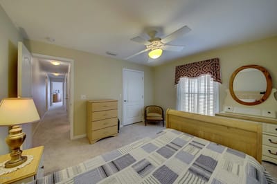 Cozy resident room with a bed and furniture