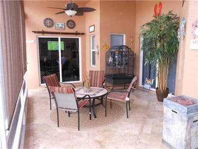 Cozy indoor amenity space with seating