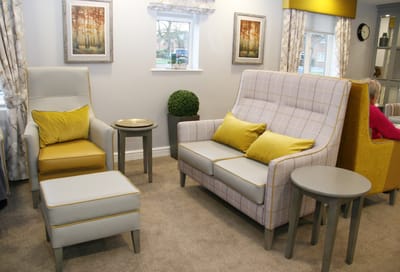 Cozy lounge area with comfortable seating