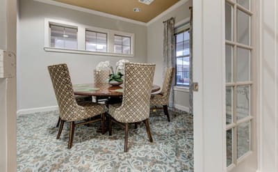 Luxurious common area with elegant decor and furniture