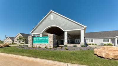 Exterior view of Cedarhurst Senior Living facility