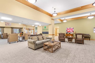 Common area with seating and recreational space