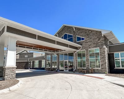 Entrance to Edencrest at Timberline nursing home