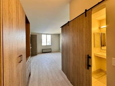 Interior view of a resident room in the facility
