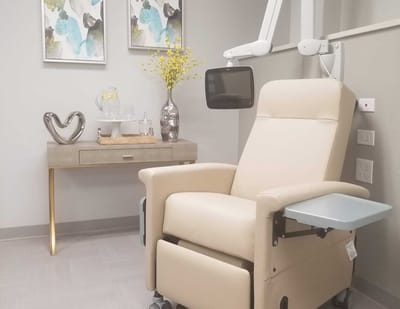 Comfortable chair in a well-decorated interior space