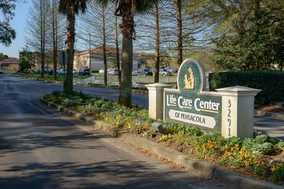 Entrance sign for the Life Care Center of Pensacola