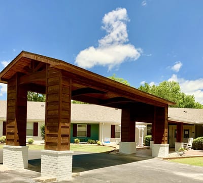 Exterior view of the entrance to Village Park of Conway