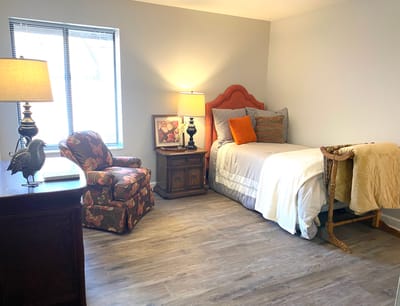 Cozy private resident room with decor